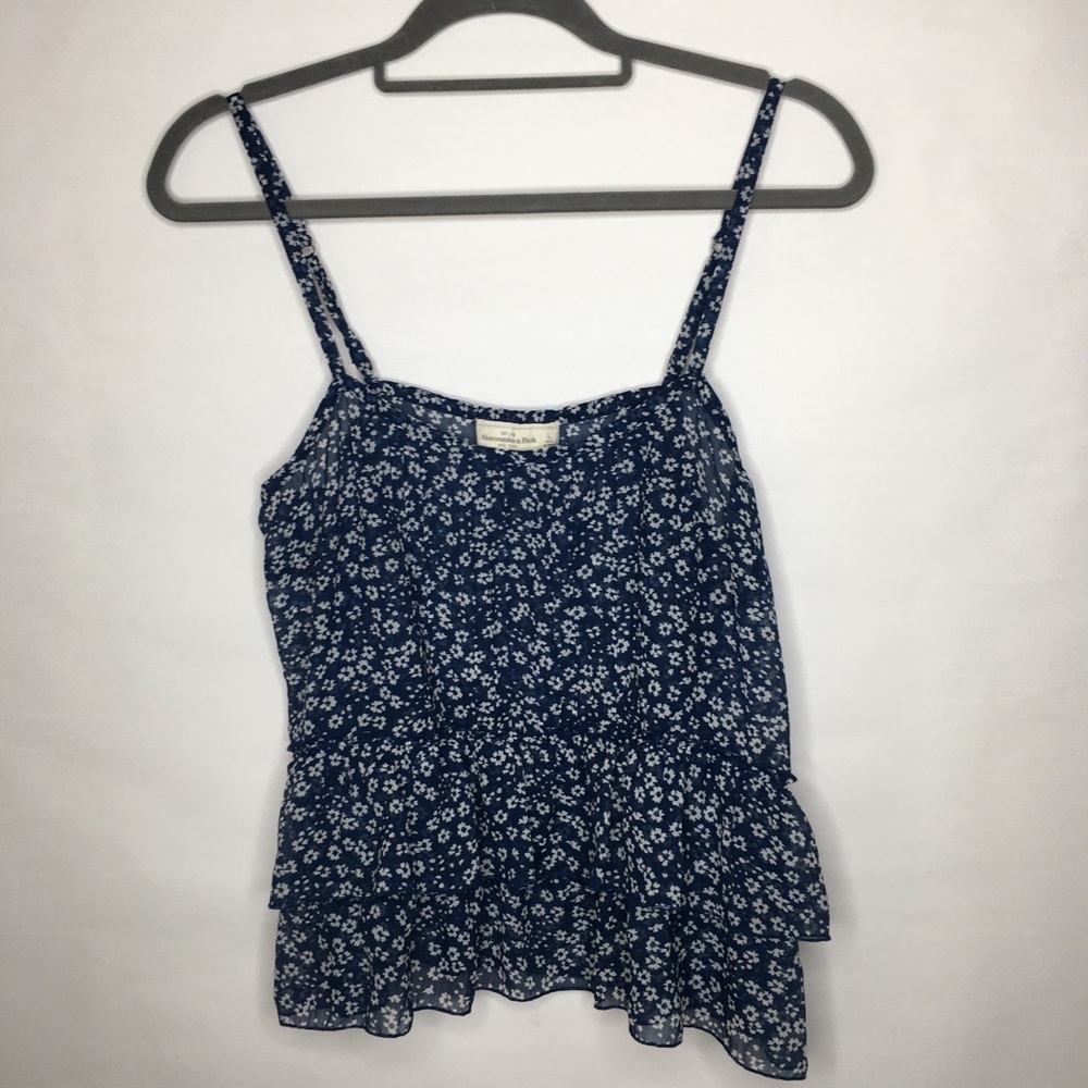 Blue with white flowers Abercrombie & Fitch